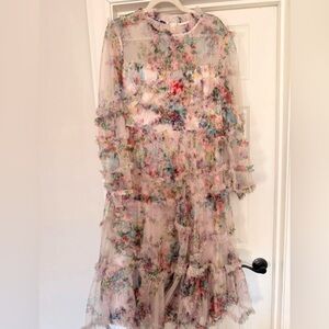 Floral Sheer Maxi Dress